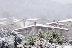 Καιρός: Χιονίζει από τον Έβρο μέχρι τα ορεινά της Λάρισας - Το έστρωσε σε σπίτια και δρόμους!