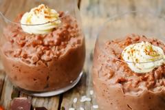 Pυζόγαλο με σοκολάτα