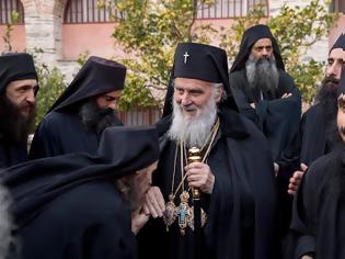 Φωτογραφία για 9403 - Ο Πατριάρχης των Σέρβων στο Βατοπαίδι