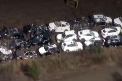 Διαλύθηκαν 120 BMW όταν εκτροχιάστηκε τρένο που τις μετέφερε