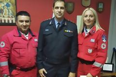 Απονομή τιμητικής διάκρισης από το Πυροσβεστικό Σώμα στο Σώμα Εθελοντών Σαμαρειτών Περιφερειακού Τμήματος Ε.Ε.Σ. Πατρών