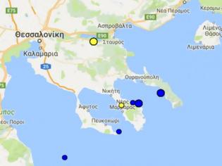 Φωτογραφία για Σεισμός στη Θεσσαλονίκη - Στη Βόλβη το επίκεντρο