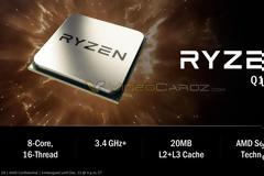 AMD RYZEN: 8 πυρήνες, 16 threads, 3,4GHz+ συχνότητα λειτουργίας