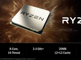 Φωτογραφία για AMD RYZEN: 8 πυρήνες, 16 threads, 3,4GHz+ συχνότητα λειτουργίας