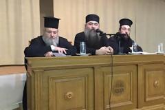 9460 - Ομιλία του Ηγουμένου της Ιεράς Μονής Εσφιγμένου Αρχιμ.  Βαρθολομαίου σε κληρικούς στα Χανιά (βίντεο)