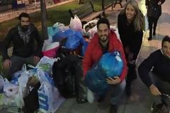 Άστεγος για μια μέρα στη Λαμία