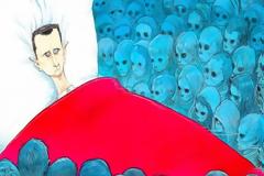 Συγκλονίζει το σκίτσο με τα φαντάσματα νεκρών παιδιών στη Συρία