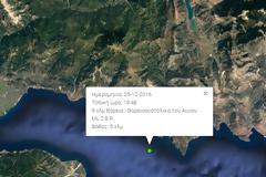 Χριστουγεννιάτικη... σεισμική δόνηση στην περιοχή του Αιγίου νωρίτερα