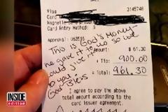 Δείτε γιατί της άφησαν 900 δολάρια πουρμπουάρ