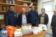 Δώρισαν φάρμακα οι Λιμενικοί για το Κοινωνικό Φαρμακείο Μαλεβιζίου