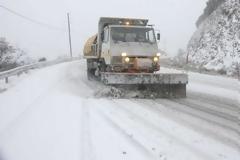 Φθιώτιδα: Ασθενής χιονόπτωση στη Λαμία - Με αλυσίδες για Δομοκό