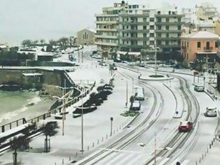 Φωτογραφία για Χιόνια, χαλάζι και ...πολικές θερμοκρασίες στην Κρήτη