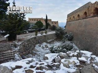 Φωτογραφία για Ναύπλιο: Μαγευτικό το Παλαμήδι χιονισμένο [photos]