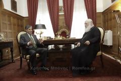 Ο Πρέσβης της Παλαιστίνης στον Αρχιεπίσκοπο