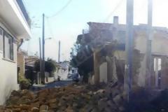 Απίστευτο! Κατέρρευσε κατοικία σαν χάρτινος πύργος στην Αμαλιάδα