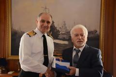 Συνάντηση Αρχηγού ΓΕΝ με τον τελευταίο επιζώντα του Αντιτορπιλικού ΑΔΡΙΑΣ, Γεώργιο Τασσά