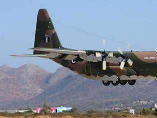 Φωτογραφία για Ολοκληρώθηκε η μεταφορά υλικών με C-130 για το hot spot της Σάμου