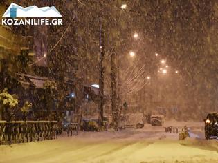 Φωτογραφία για Το έστρωσε για τα καλά στην Κοζάνη τα ξημερώματα της Πέμπτης! Δείτε βίντεο από την ισχυρή χιονόπτωση