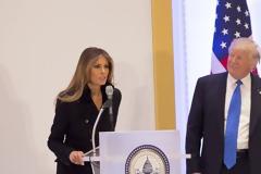 Η πρώτη ομιλία της Melania Trump στην Ουάσινγκτον