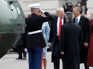 Φωτογραφία για Με ελικόπτερο αποχώρησε μετά από 8 χρόνια στο Λευκό Οίκο το ζεύγος Ομπάμα