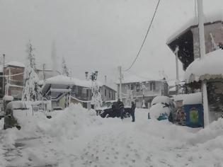 Φωτογραφία για Mε σκαπτικά μηχανήματα επιχειρούν να καθάρισουν το χιόνι σε Γρεβενά-Φλώρινα