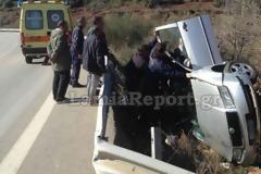 Λαμία: Τραυματίστηκε γυναίκα οδηγός... [photos]