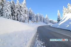 Απολαύστε μαγευτικές εικόνες σε διαδρομή στα χιονισμένα βουνά των Τρικάλων [video]