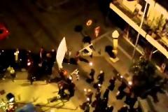 Πορεία πυρσοφορία στη Θεσσαλονίκη