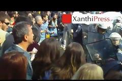 Επεισόδια στην παρέλαση της Ξάνθης
