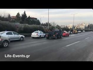 Φωτογραφία για Θεσσαλονίκη: Καραμπόλα στον περιφερειακό με πάνω από 10 αυτοκίνητα
