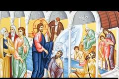 Η Θεία Λειτουργία της Κυριακής του Παραλύτου στον Ι. Ν. Παμμεγίστων Ταξιαρχών Μανταμάδου Λέσβου.