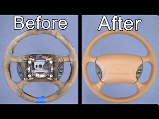 Φωτογραφία για How To Restore Your Car's Steering Wheel (Looks Brand New!)
