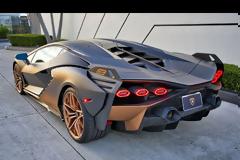 Lamborghini SIAN World's First Hybrid Lambo Start Up & Drive Interior SOUND at Lamborghini Miami