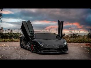 Φωτογραφία για Satin Black Lamborghini Aventador SVJ