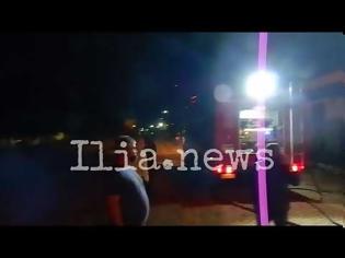 Φωτογραφία για Πυρκαγιά στις αποθήκες του σιδηροδρομικού σταθμού Αμαλιάδας (βίντεο