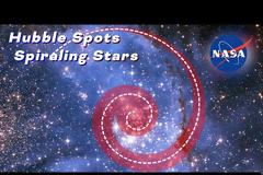 Το Hubble εντόπισε άστρα σε σπειροειδή τροχιά