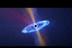 Μια μαύρη τρύπα που διασχίζει περισσότερο από τη μισή διαδρομή του Σύμπαντος και εκτοξεύει ύλη με ταχύτητα που πλησιάζει την ταχύτητα του φωτός
