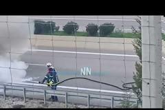 Σοβαρό περιστατικό στην Ιόνια οδό-Αυτοκίνητο τυλίχτηκε στις φλόγες