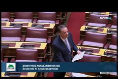 Επίκαιρη Ερώτησης του κ. Δημήτρη Κωνσταντόπουλου, κ. Μάκη Βορίδη με θέμα 