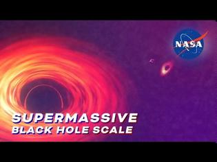 Φωτογραφία για Νέο βίντεο της NASA αποκαλύπτει πόσο μεγάλες είναι πραγματικά οι μαύρες τρύπες