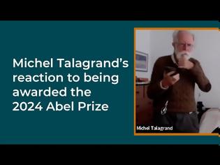 Φωτογραφία για Abel Prize 2024 : Michel Talagrand