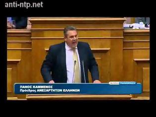 Φωτογραφία για [VIDEO] Ολόκληρη η ομιλία Καμμένου 7.11.12 για μνημόνιο