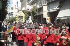 Περιφορά εικόνας Ζωοδοχου Πηγής Πύργος 2013, BINTEO...!!!