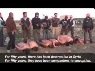 Φωτογραφία για Σοκαριστικό βίντεο με εκτέλεση αιχμαλώτων από αντάρτες στη Συρία...!!!